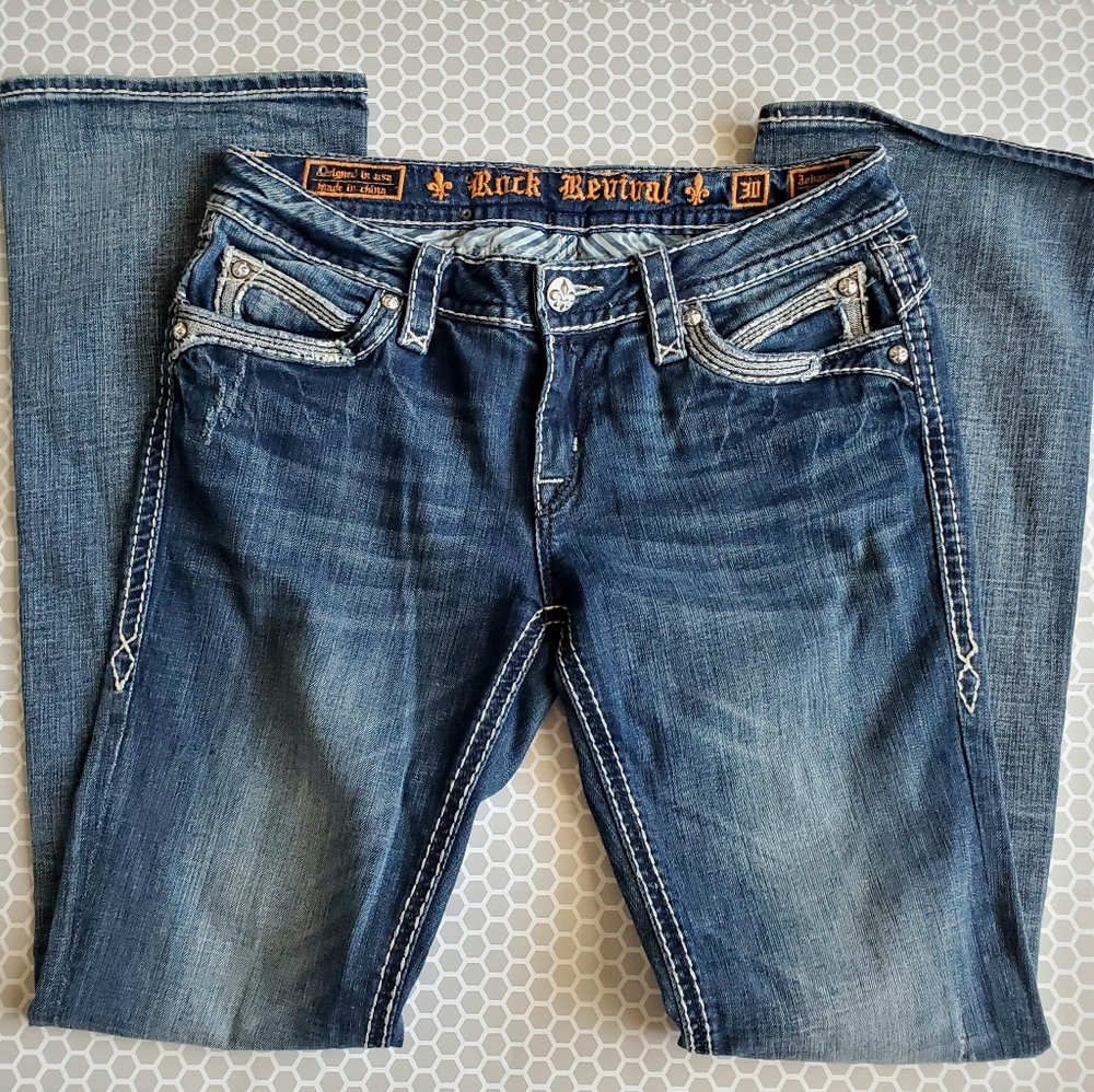 Womens Rock Revival Jeans Johanna Boot Cut B31